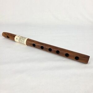 Hopi Kachani Handmade Wooden Flute Native American Kokopelli Style Whistle SPLIT